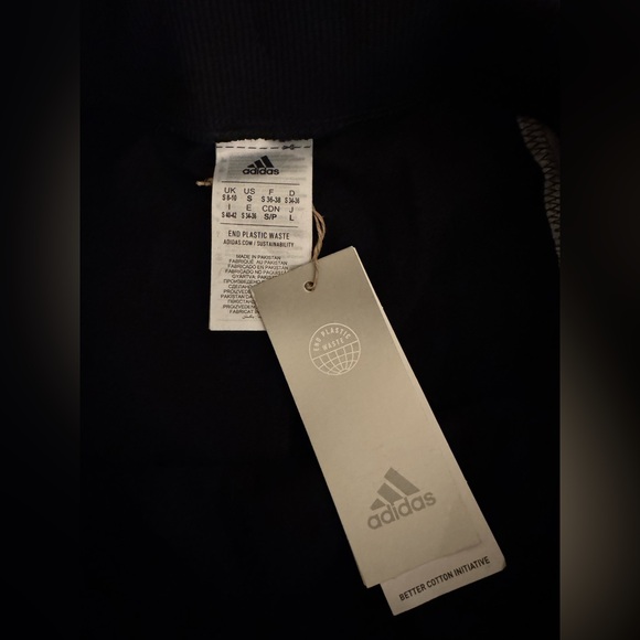 Adidas Colorblock Black and Gray Joggers- Small - Picture 2 of 6